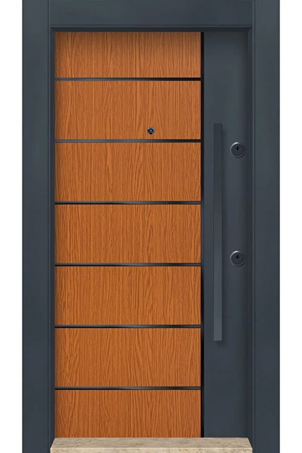 DORTURK ÇELİK KAPI SİSTEMLERİ Dış Iklim Kapısı, Yağmura Güneşe Dayanıklı Çelik Kapı Sol 8